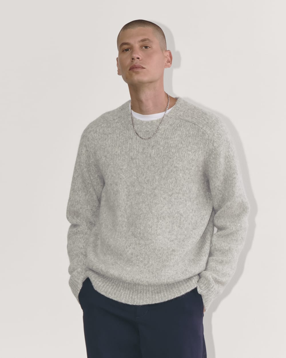 The Cloud Crewneck Sweater | Heather Grey