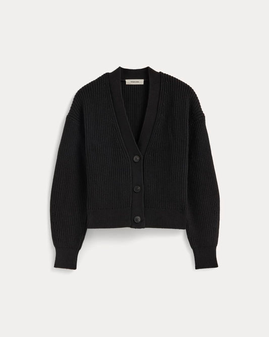 The Boxy Cardigan in Everyday Cotton | Black