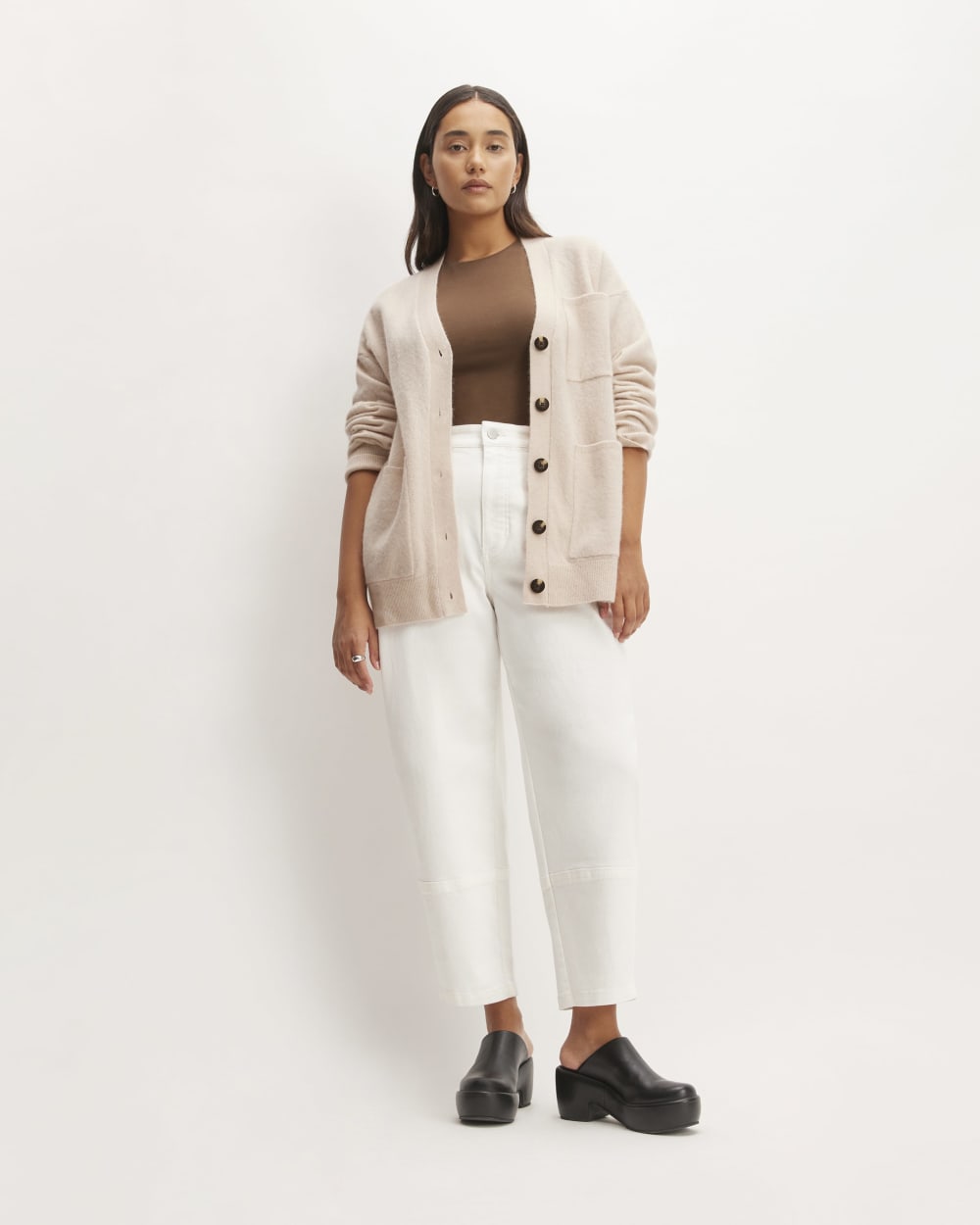 The Cozy-Stretch Relaxed Cardigan | Whisper Pink