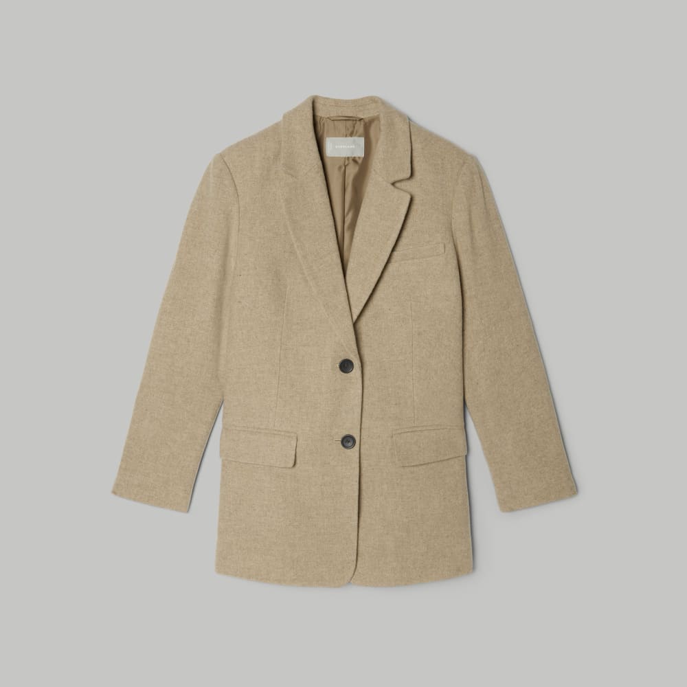 The Oversized Blazer in Wool | Toasted Tan