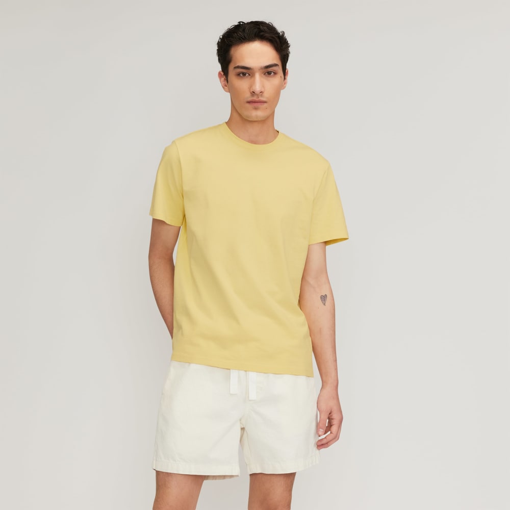 The Premium-Weight Relaxed Crew | Uniform | Pale Yellow