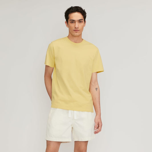 The Premium-Weight Relaxed Crew | Uniform | Pale Yellow
