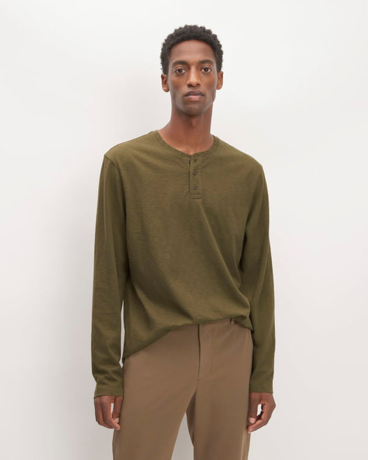 The Slub Long-Sleeve Henley | Beech