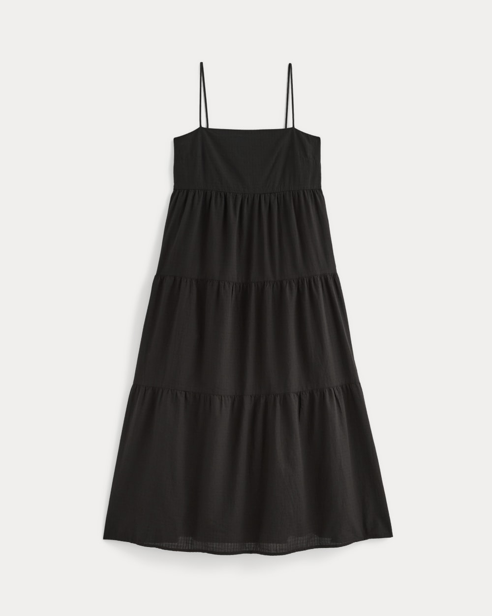 The Gauze Tiered Dress | Black