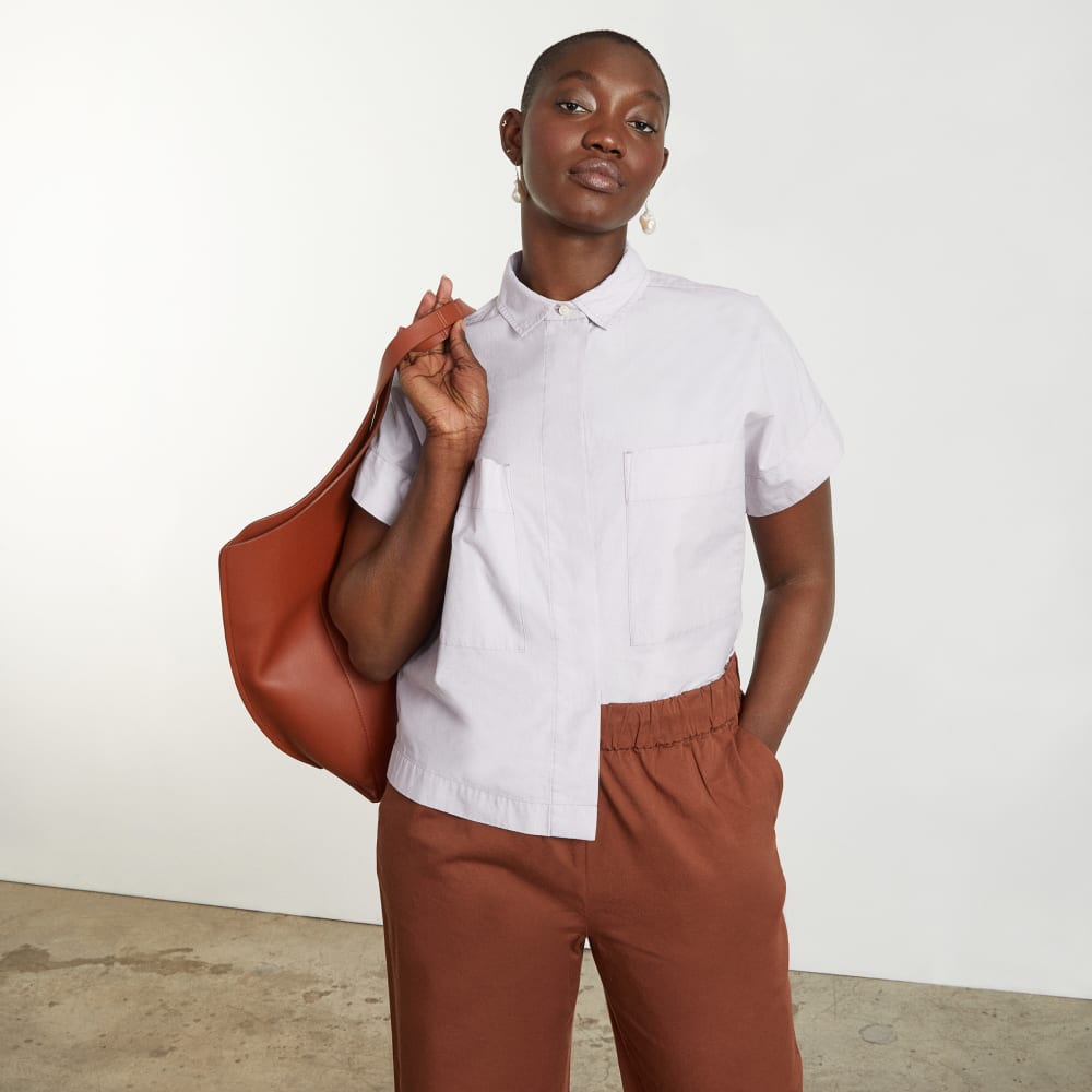 The Short-Sleeve Box Shirt | Dusty Lavender