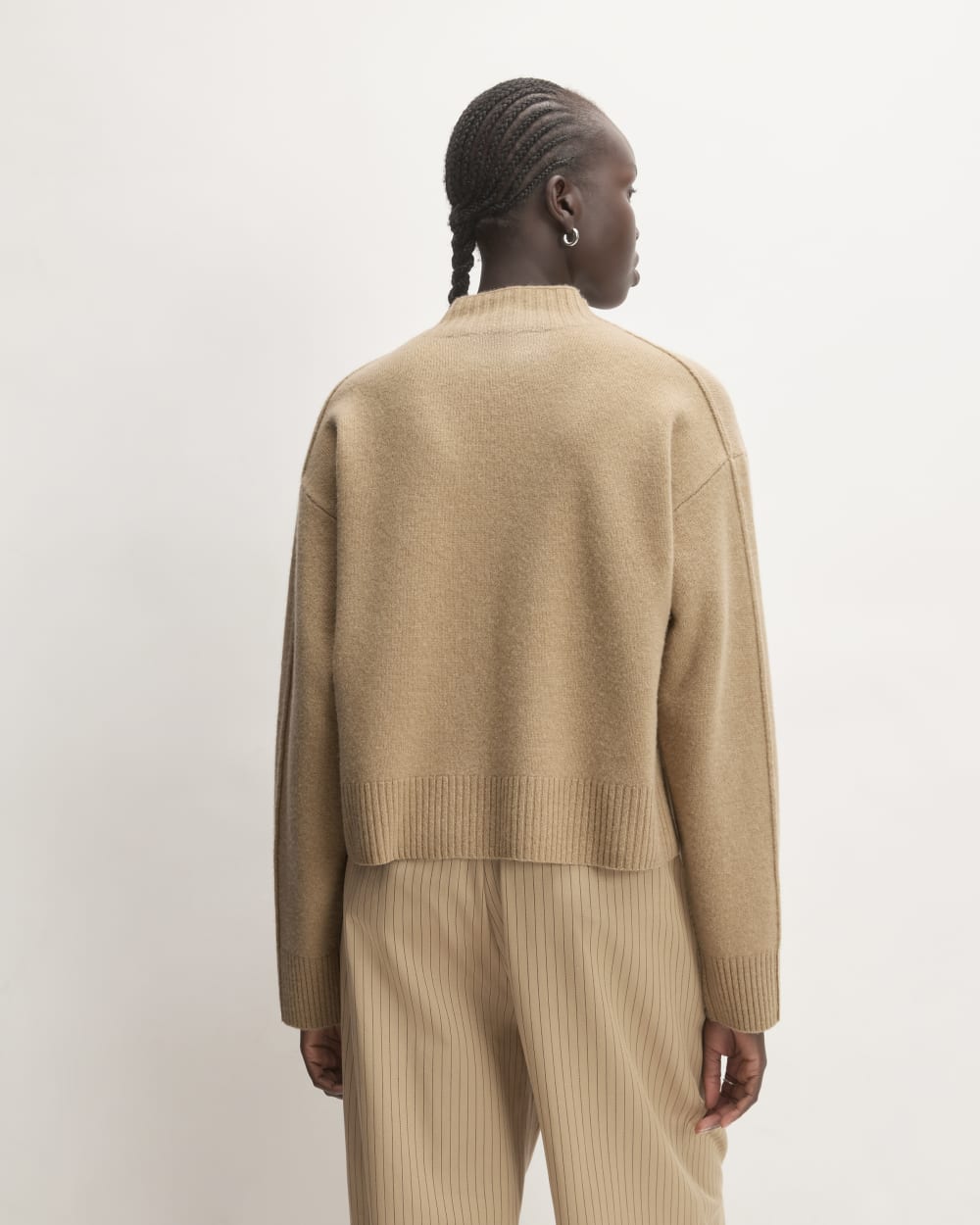 The Good Merino Wool Mockneck Sweater | Light Camel