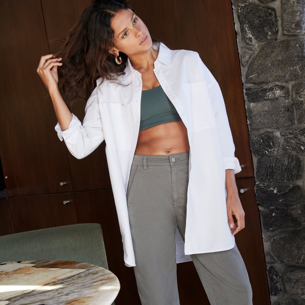 The Way Long Oxford Shirt | White