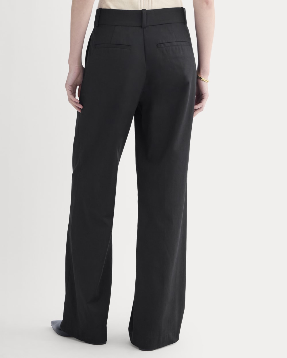 Wide-Leg Trouser in Buttersmooth | Black | 30 Inseam
