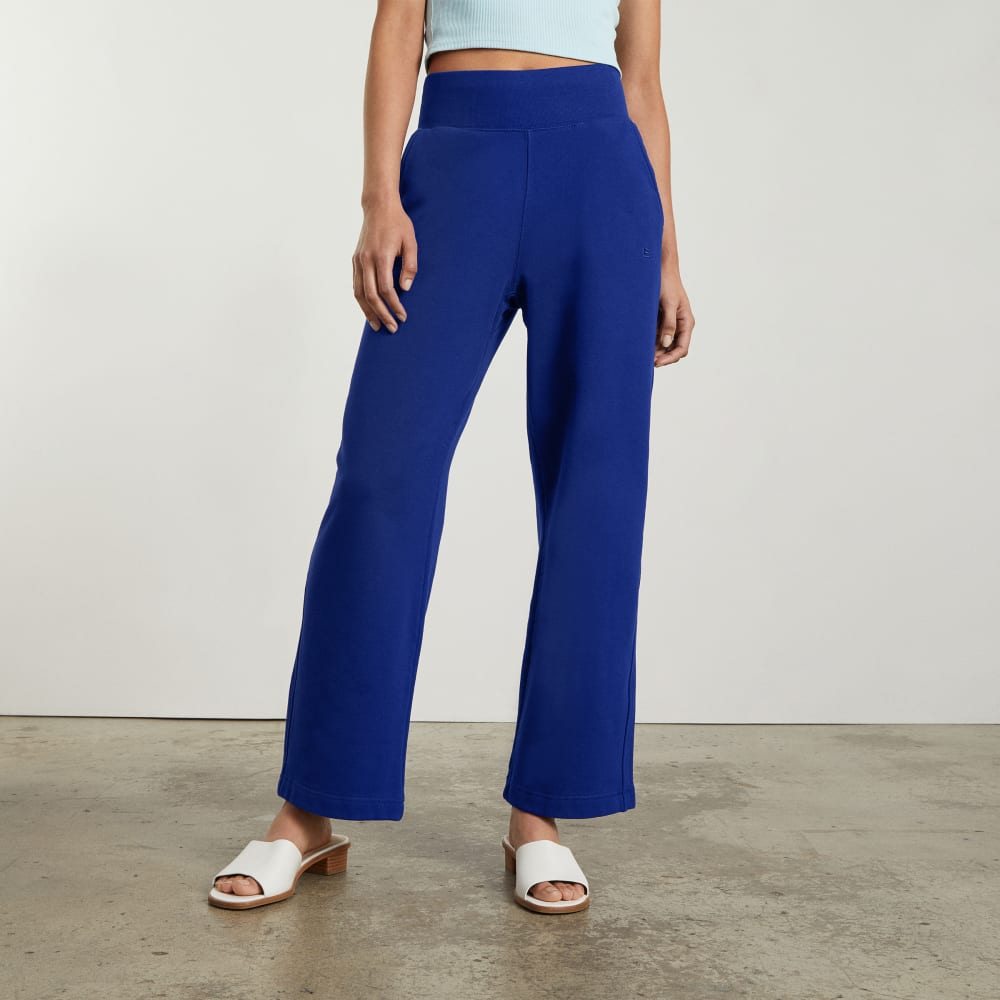 The Track High-Waist Pant | Cobalt