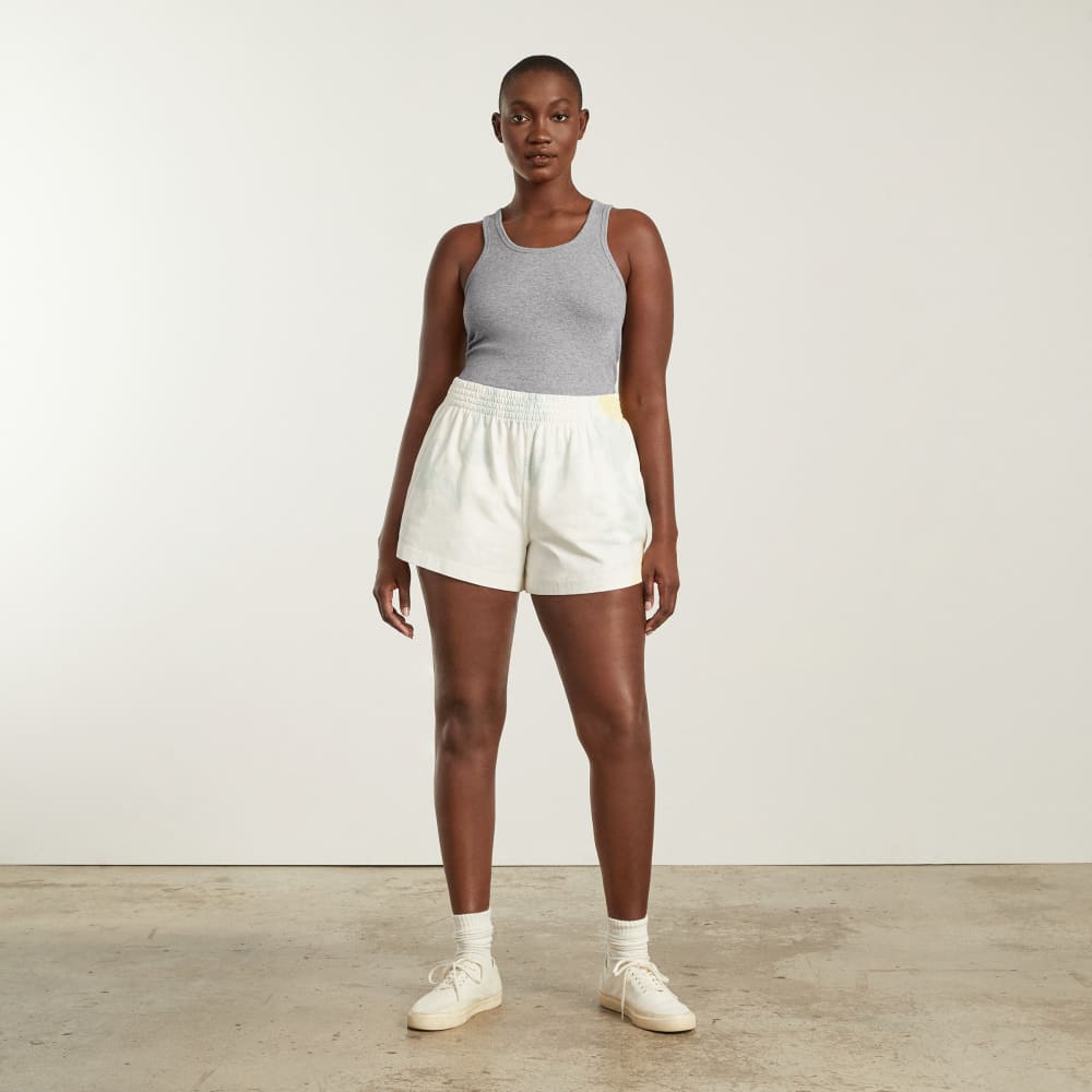 The Pima Micro-Rib U-neck Tank |  Heathered Grey