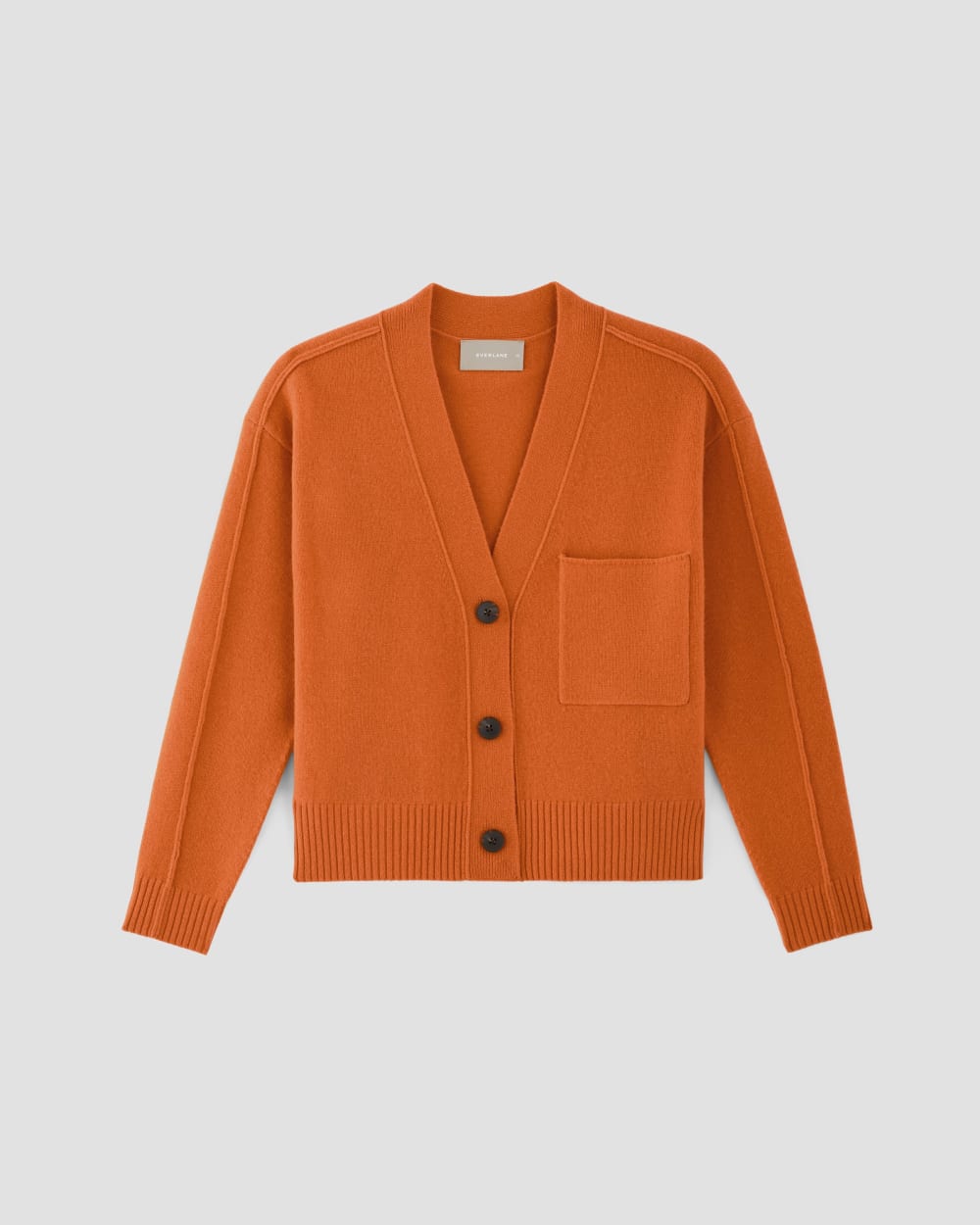 The Good Merino Wool Cardigan | Orange