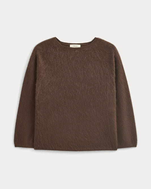 Lush Cashmere Boatneck Sweater | Raven