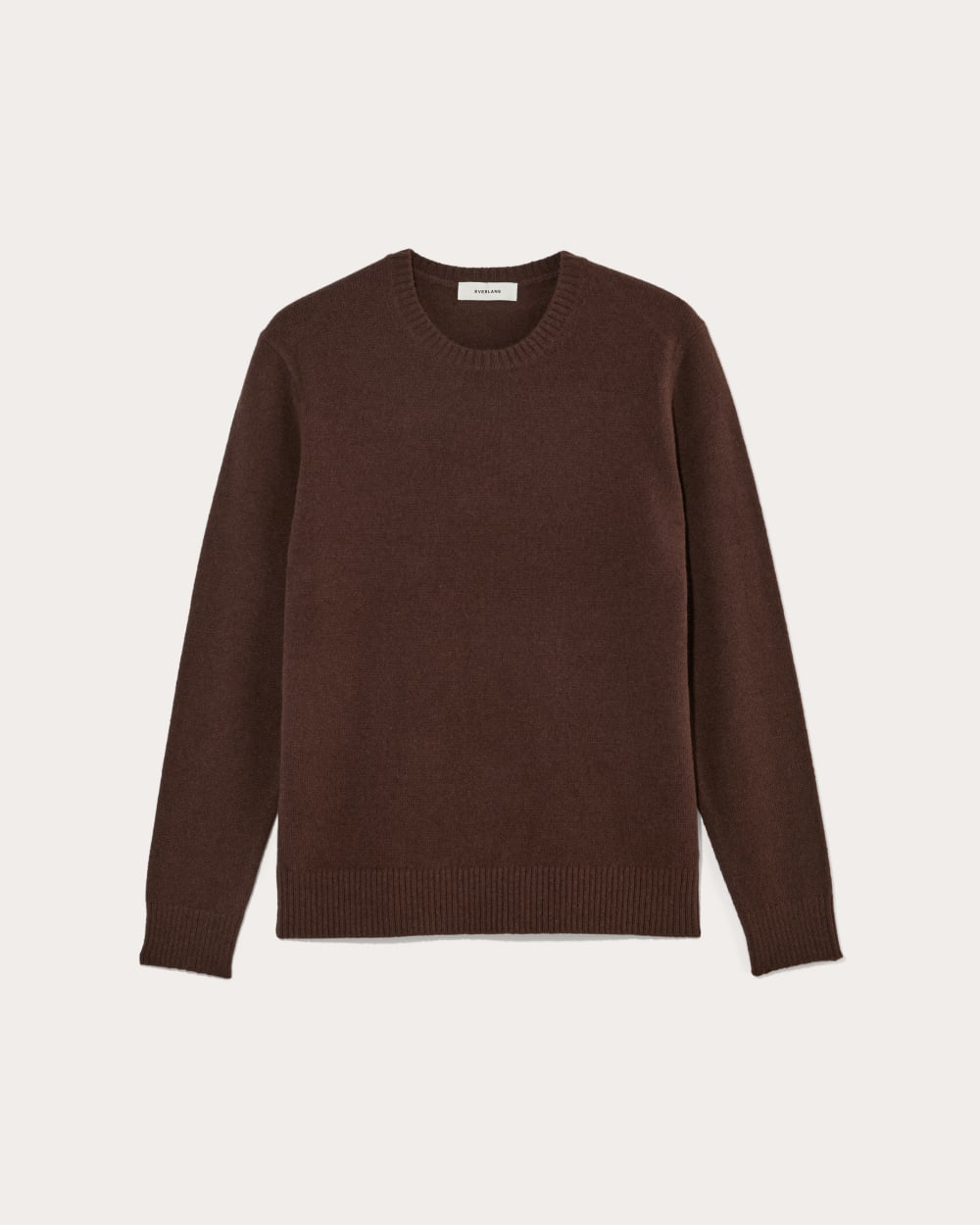 The Premium Merino Crew Neck Sweater | Heather Mahogany