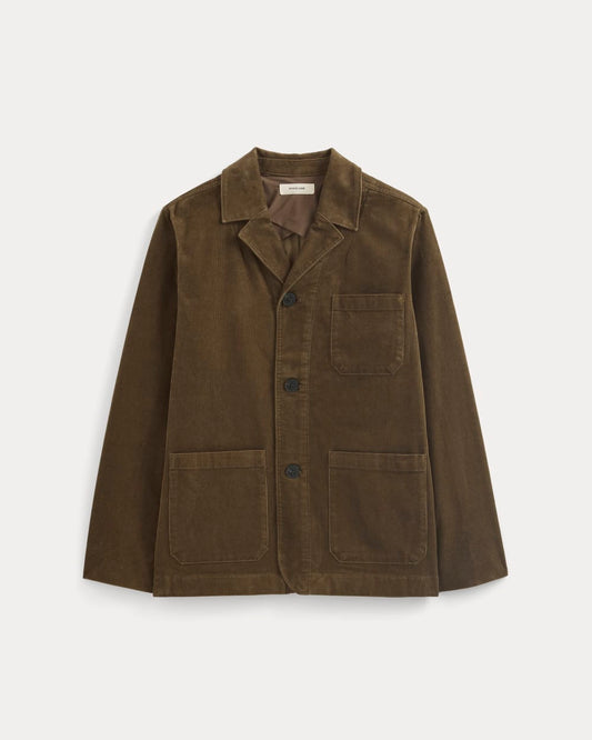Fine Wale Corduroy Chore Blazer | Cocoa