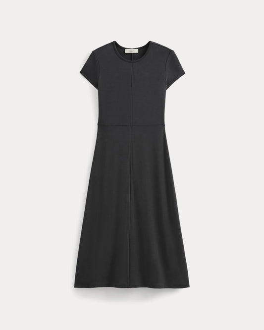 Midi Tee Dress in Butterknit | Black