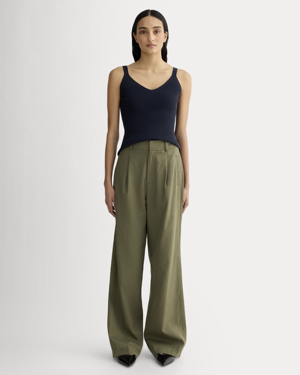 The Fine Knit Cami | Navy