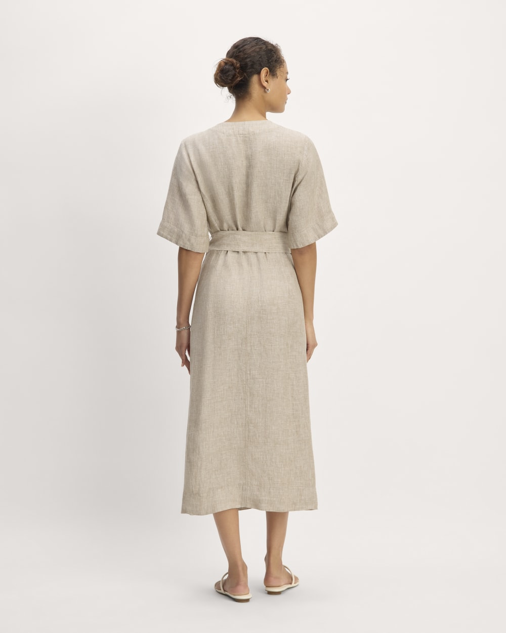 The Wrap Dress in Linen | Cornstalk Chambray