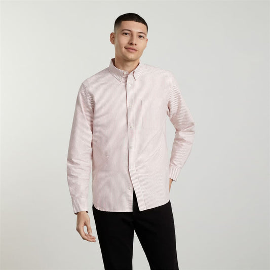 The Standard Fit Japanese Oxford Shirt | Uniform | Red / White | Standard