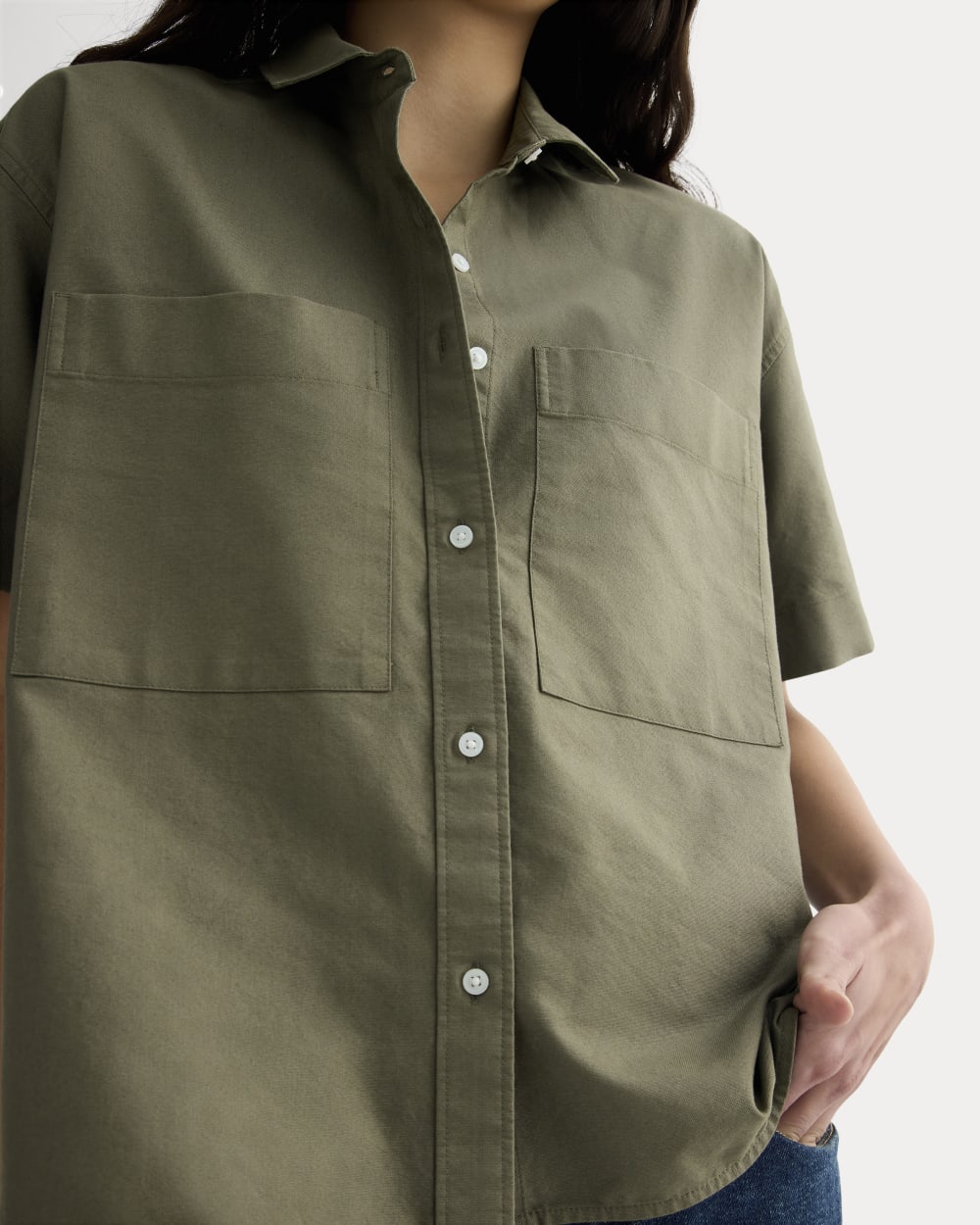 The Short-Sleeve Boxy Oxford | Kalamata
