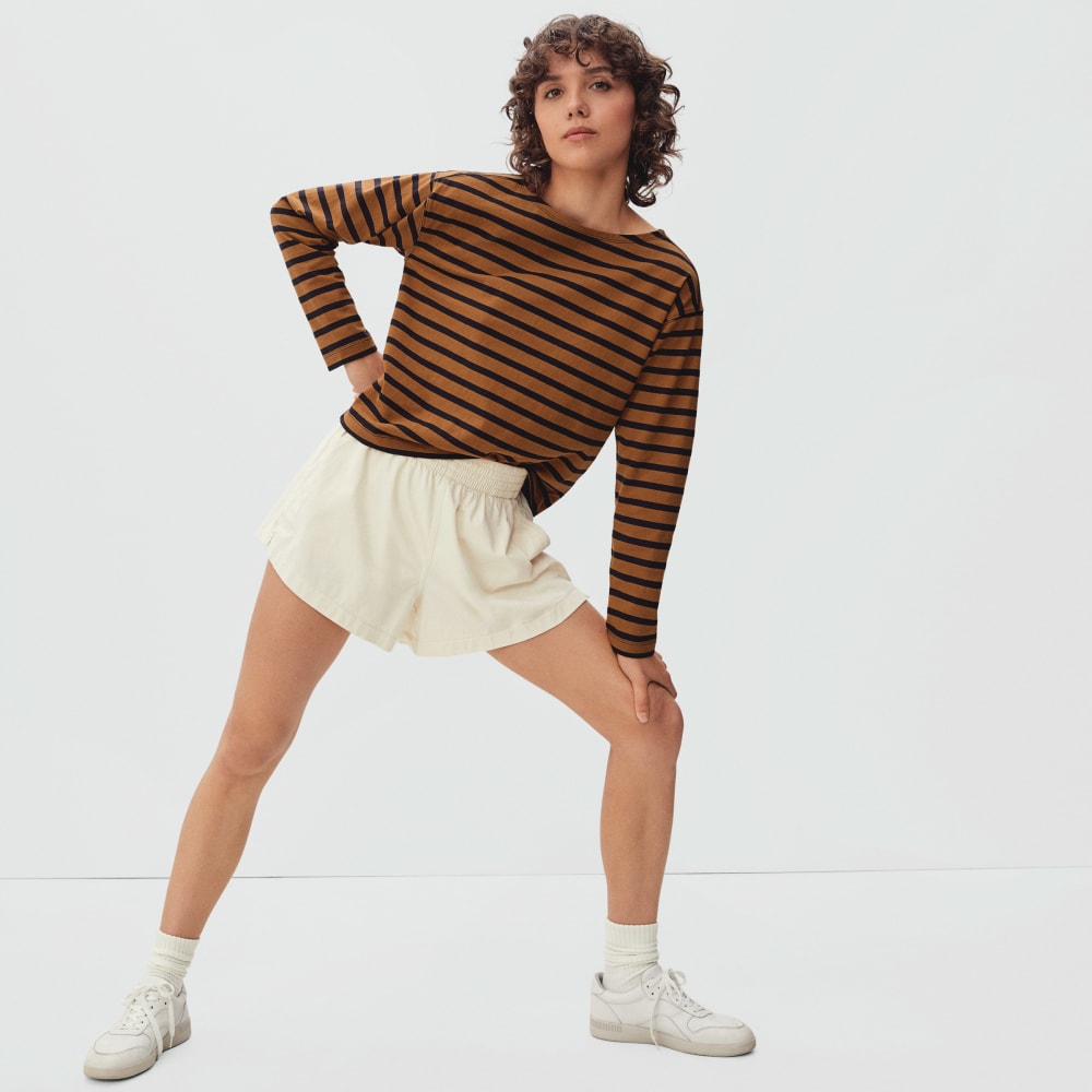 The Mariner Tee | Toasted Almond / Black