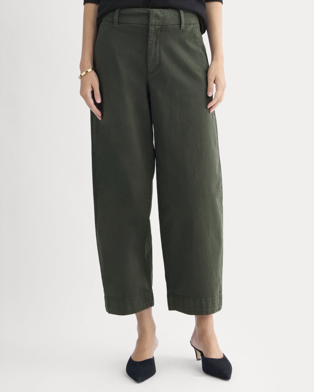Cotton Twill Chino | Dark Green