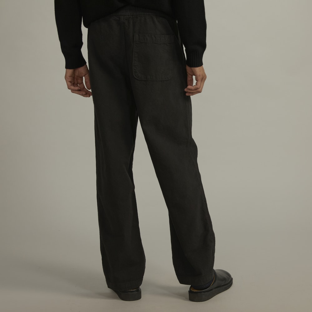 The Canvas Organic Cotton Drawstring Pant | Black