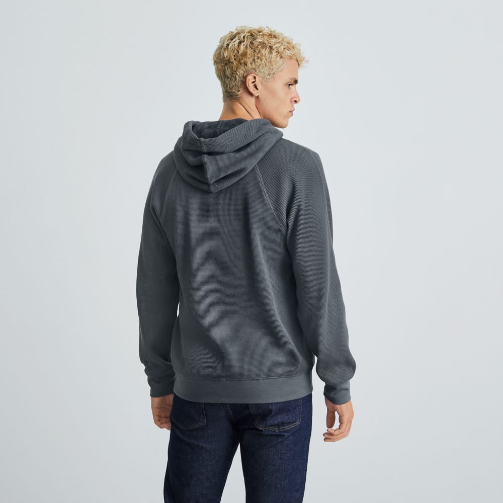 The Waffle-Knit Hoodie | Slate