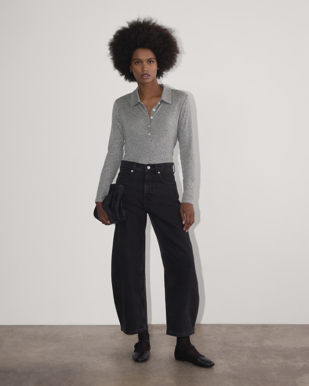 The Henley in Butterluxe | Heather Charcoal