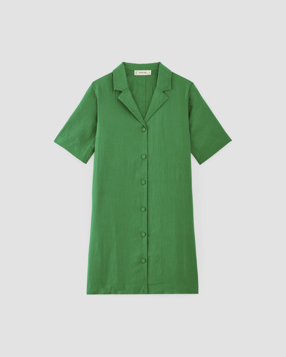 The Shirtdress in Linen | Grass Green