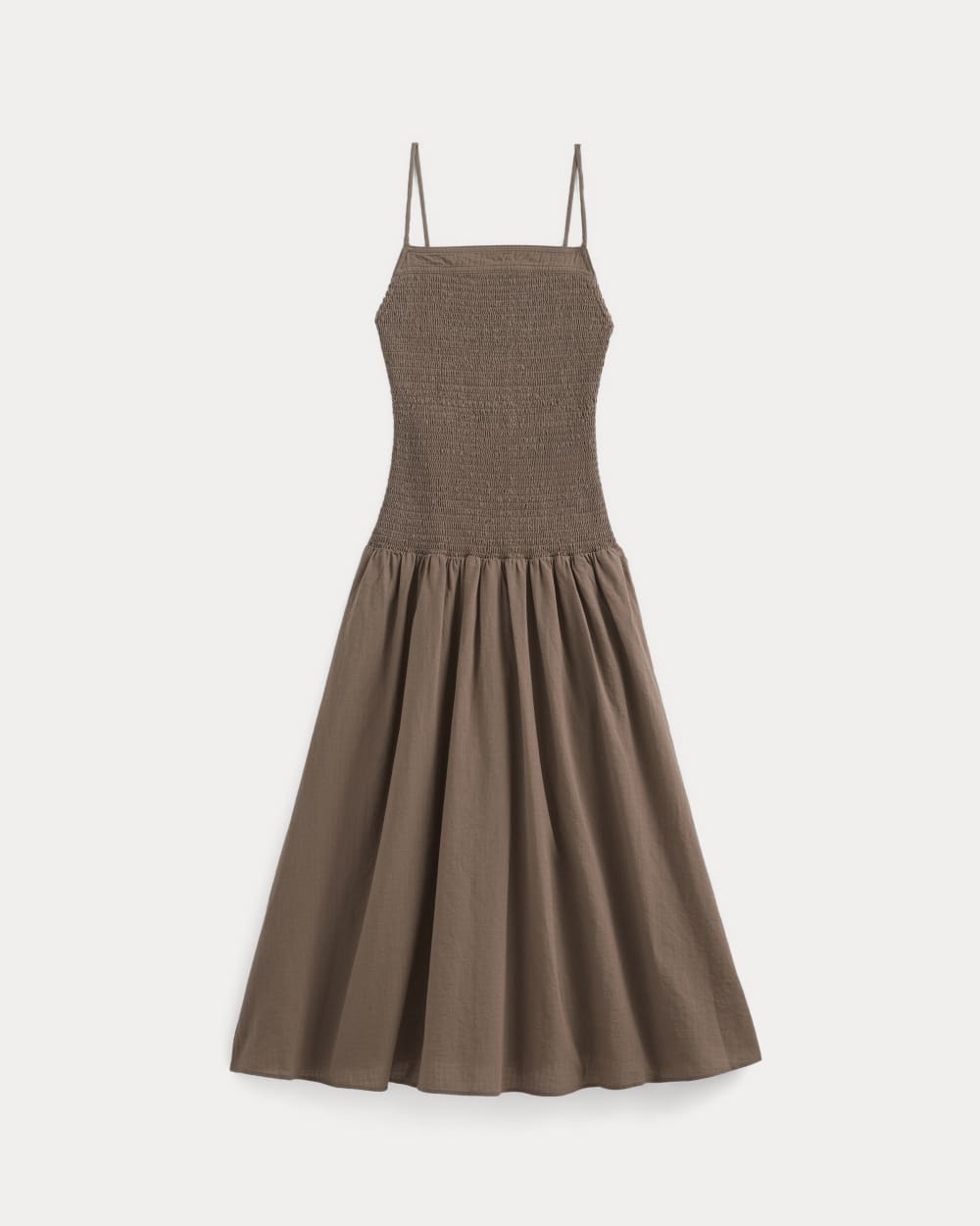 The Gauze Open-Back Dress | Mocha