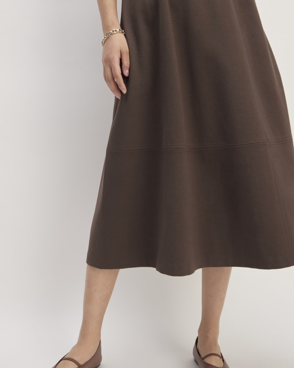 The Dream Short-Sleeve Dress | Earth Brown