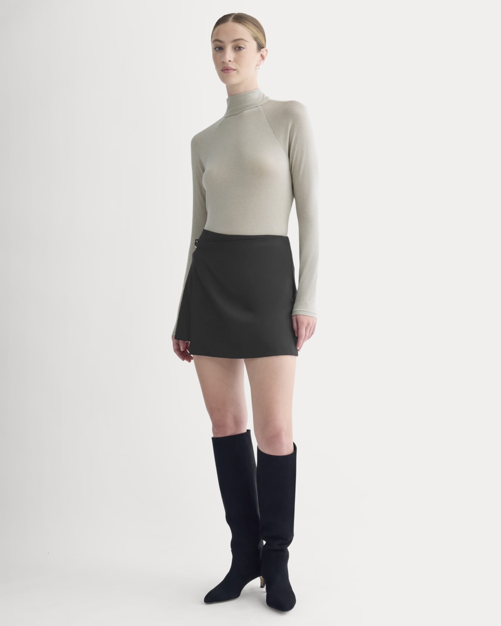 Tie-Neck Top in Butterluxe | Heather Wheat