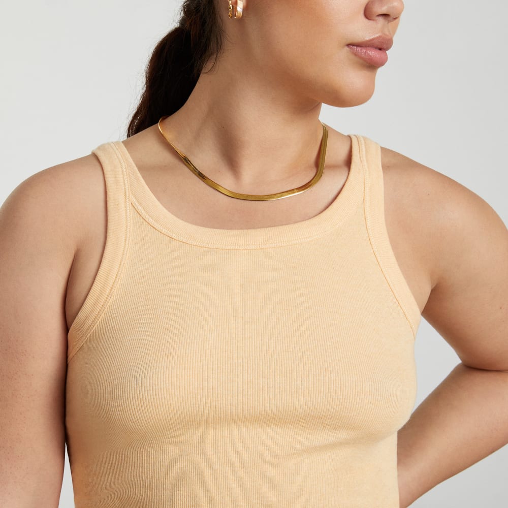 The Pima Micro-Rib Short Tank | Melon