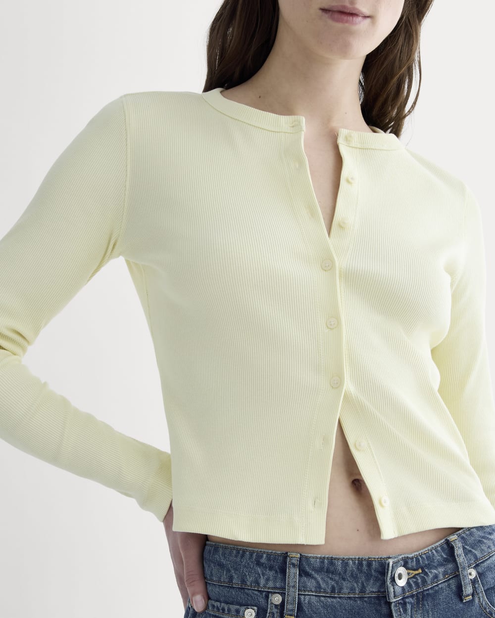 The Selfie Cardigan | Light Yellow