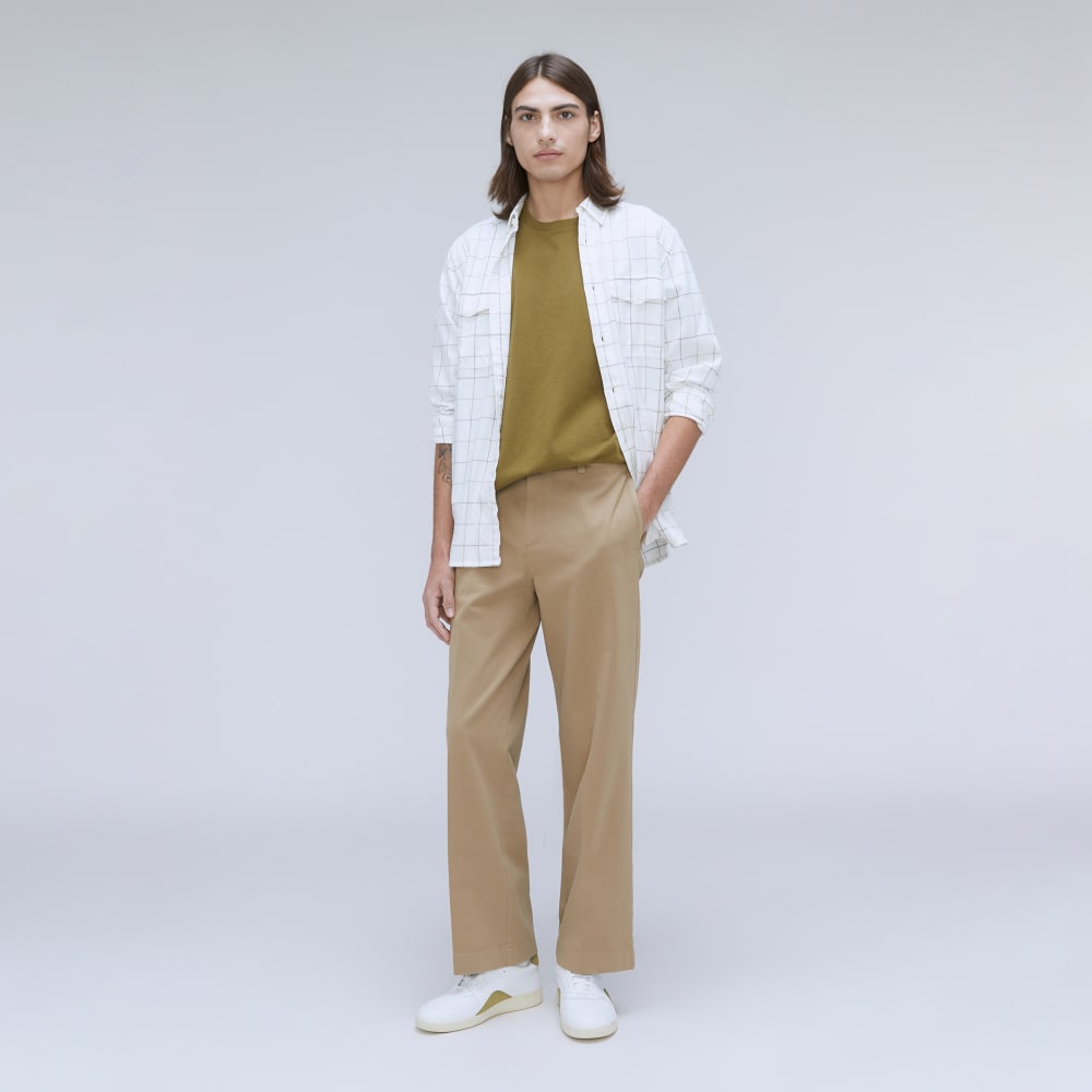 The Wide Leg Performance Chino | Ice