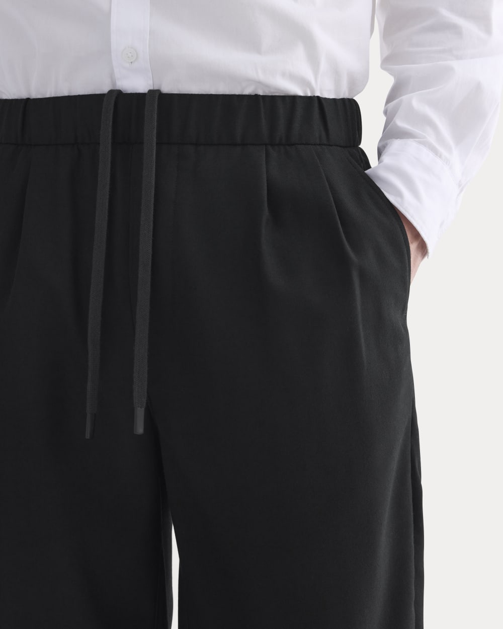 Pleated Trouser in Tailor Twill |  Black