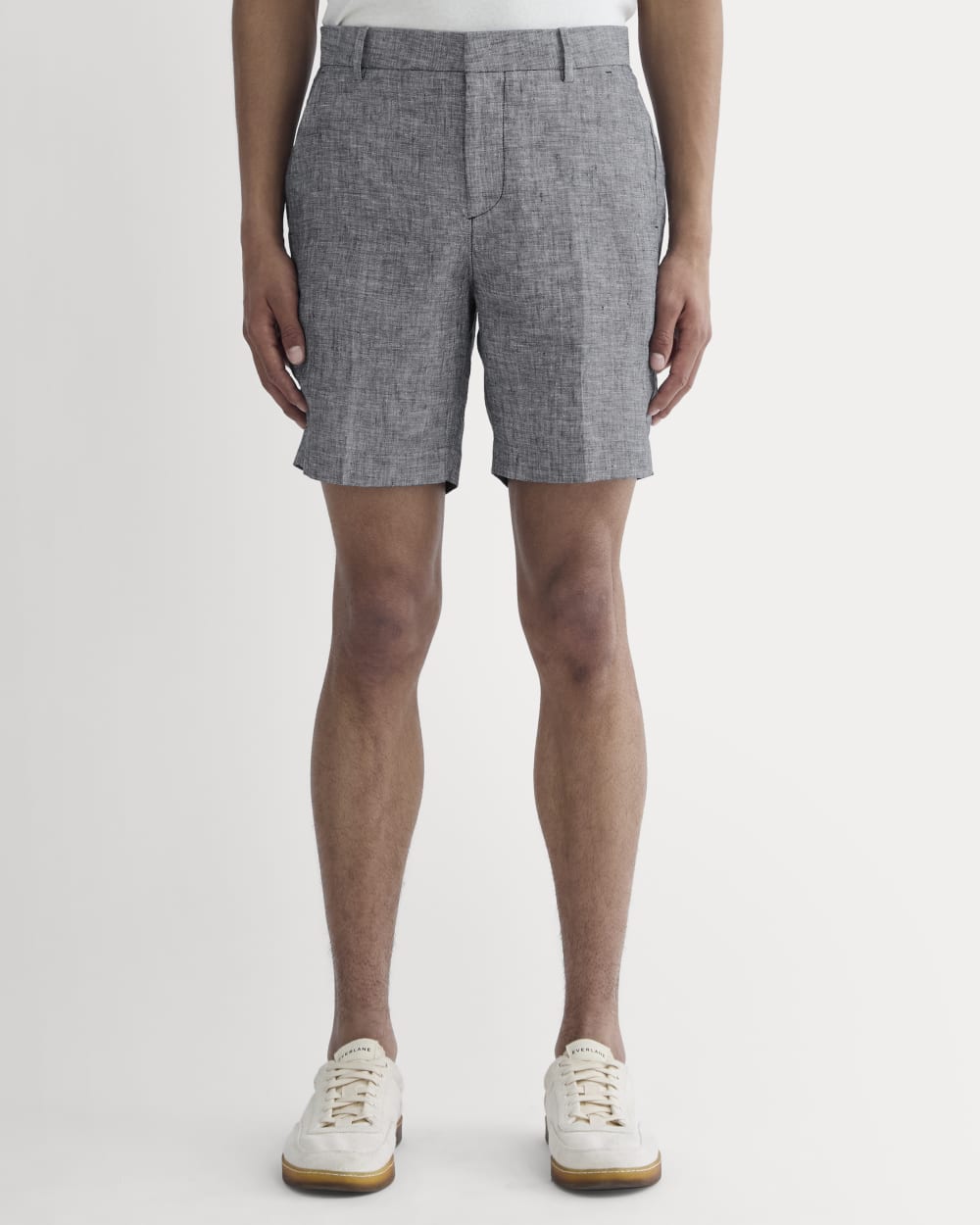 The 7 Linen Trouser Short | Navy Chambray