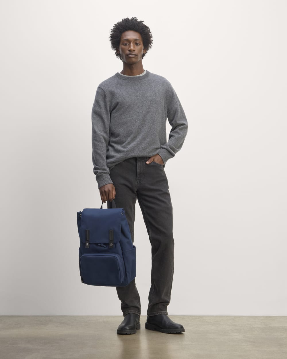 The Canvas Backpack | Navy