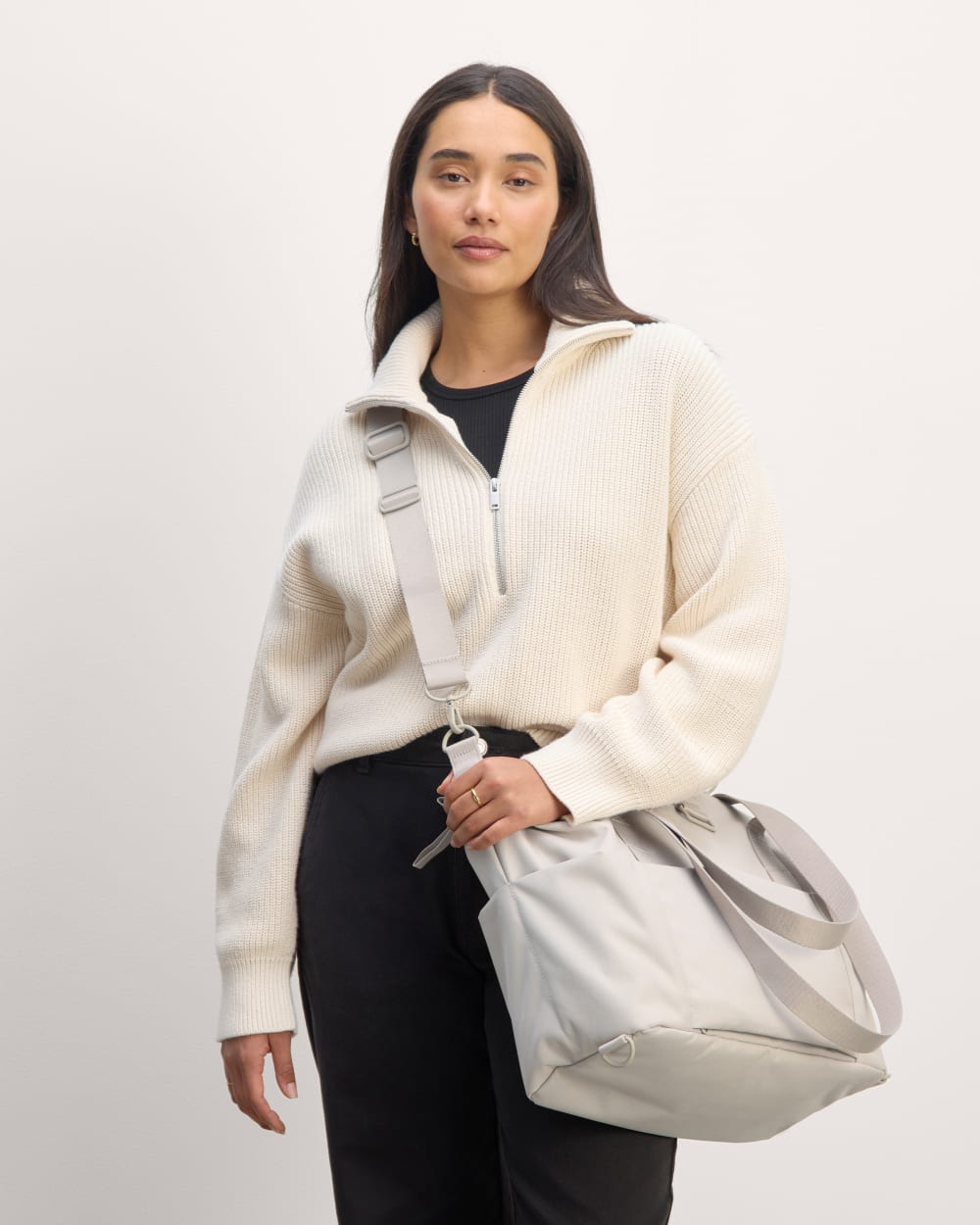 The ReNew Transit 3-Way Tote | Warm Quartz