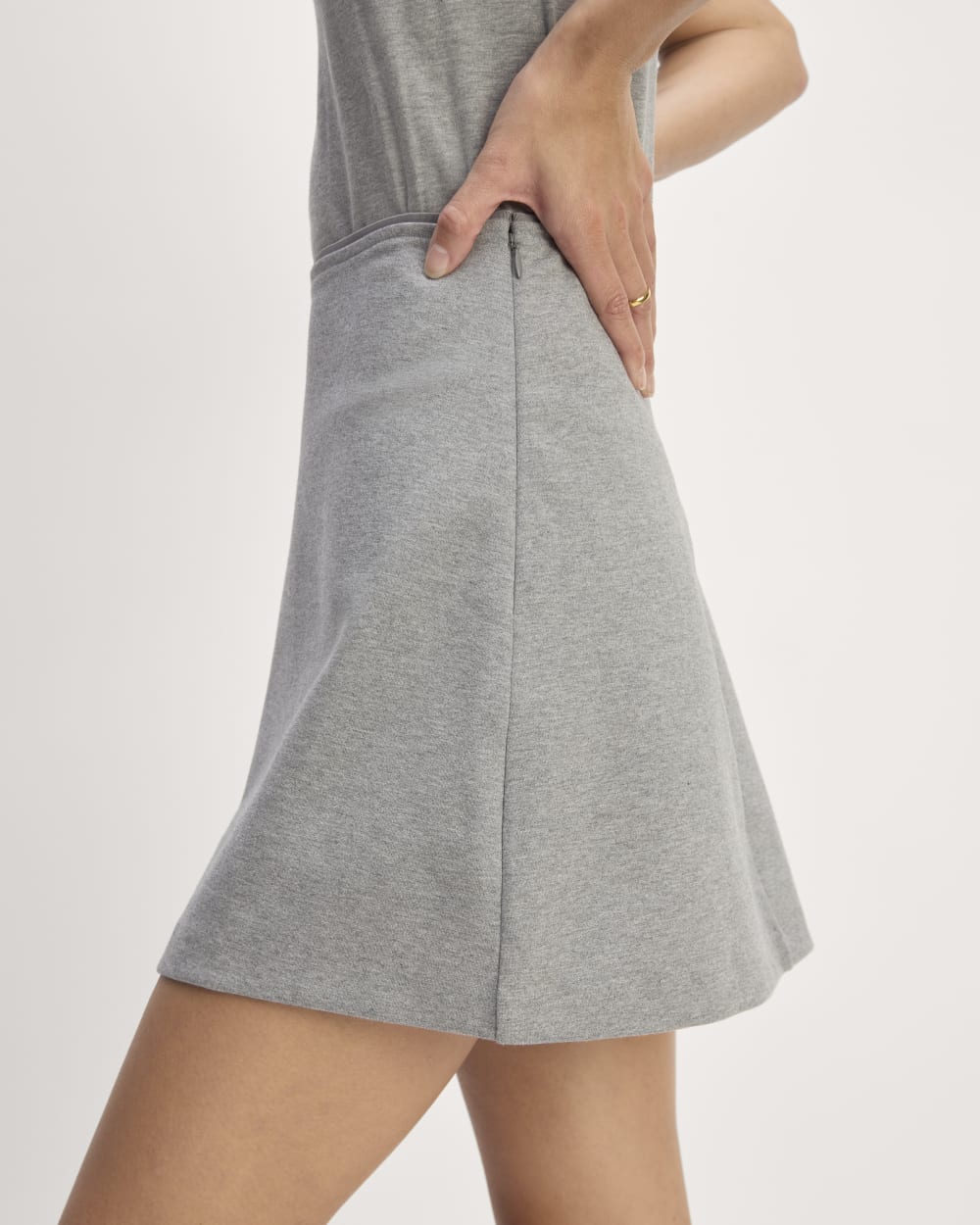 The Dream Mini Skirt | Mid Heather Grey