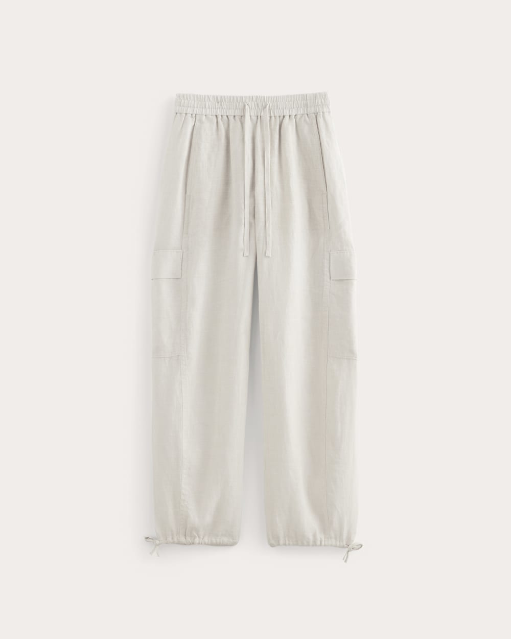 The Cargo Curve Pant in Linen | Natural Chambray