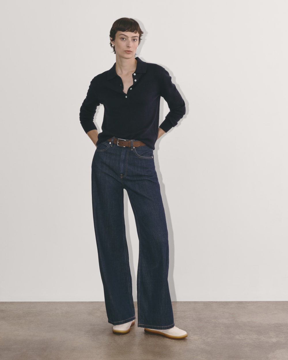 The Classic Polo in Cashmere | Navy