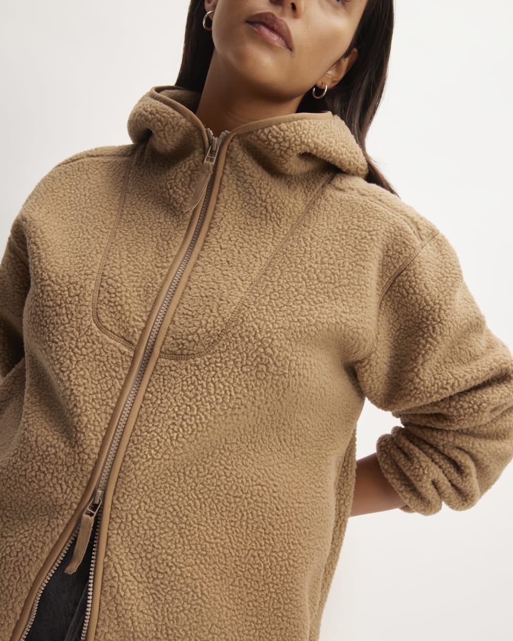 The ReNew Fleece Full-Zip Hoodie | Tiger's Eye