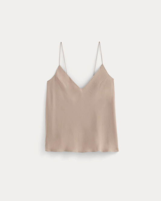 The Tie Back Cami in Washable Silk | Burnt Sugar