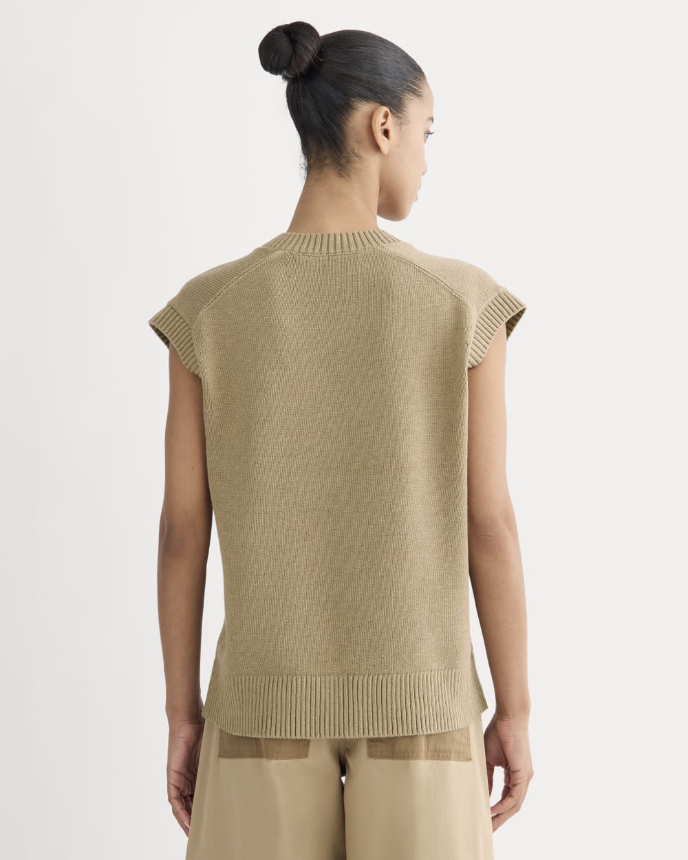 The Boxy Vest in Everyday Cotton | Dark Heathered Camel