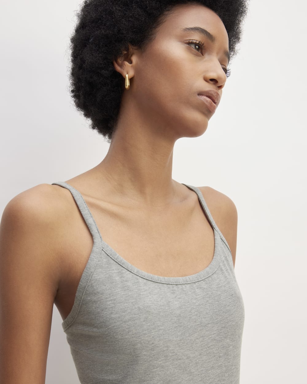 The Supima® Form Spaghetti Strap Cami | Mid Heather Grey