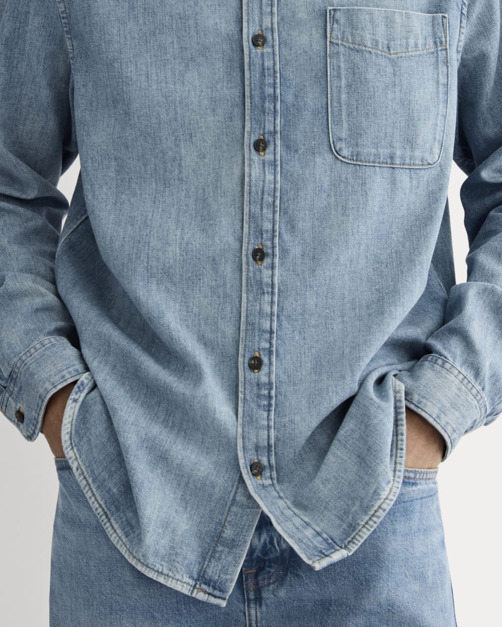 The Denim Shirt | Mid Indigo