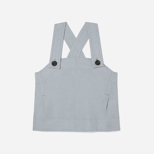 The Apron Linen Tank | Sky
