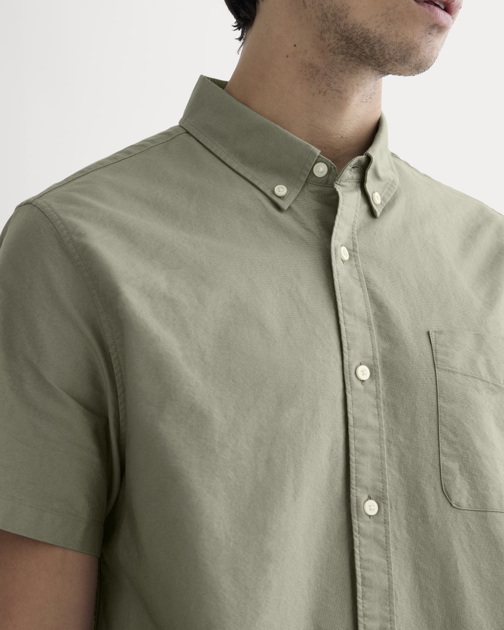 The Organic Short Sleeve Oxford Shirt | Sage Green