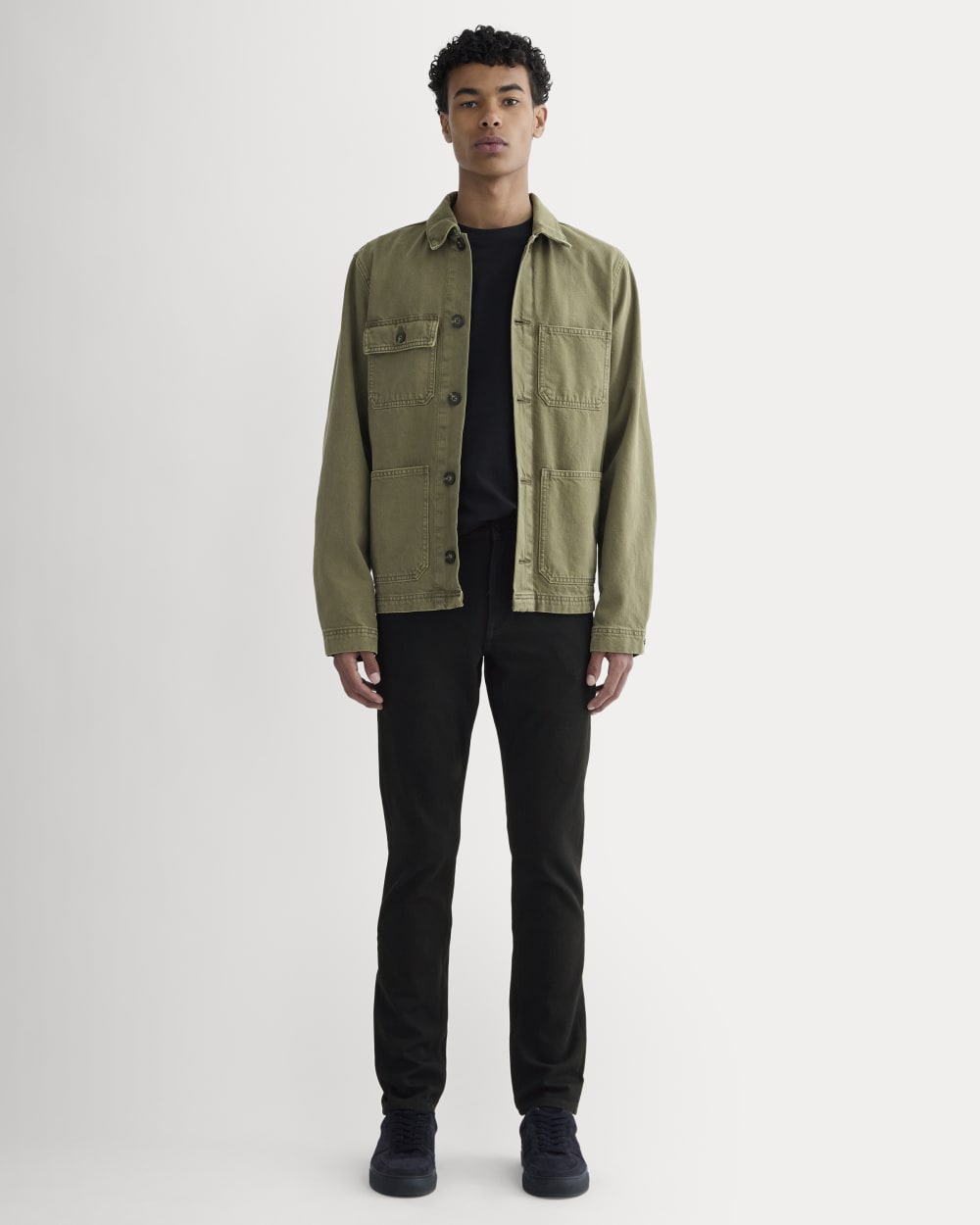 The Slim 4-Way Stretch Organic Jean | Uniform  | Black